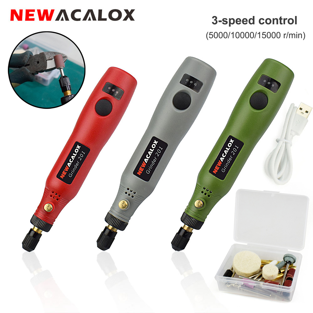 Cordless Rotary Tool Kit Accessories - NEWACALOX Cordless Variable Speed Rotary Tools