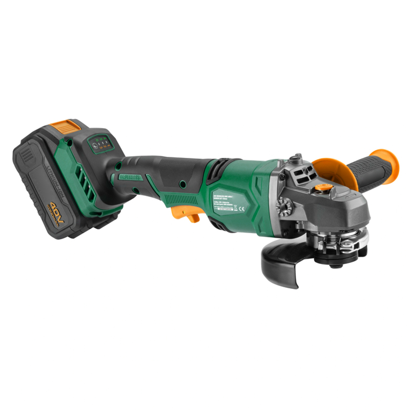 125mm Lithium Cordless 40v Bru - Brushless Angle Grinder Battery Powered recension och pris