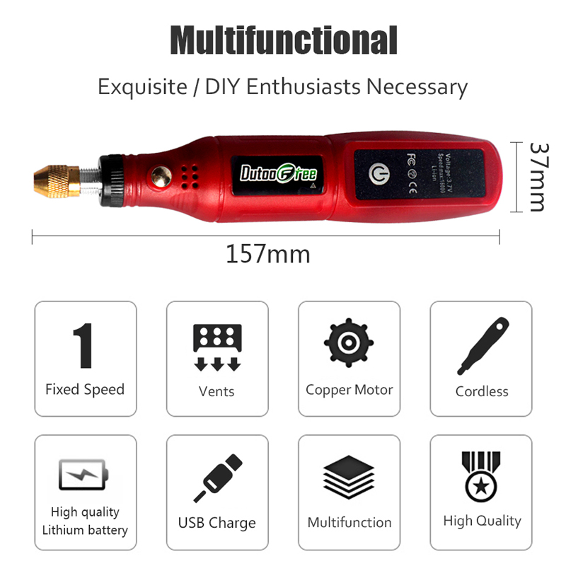 USB Cordless Rotary Tool Kit W - Cordless Rotary Tool Kit Accessories recension och pris