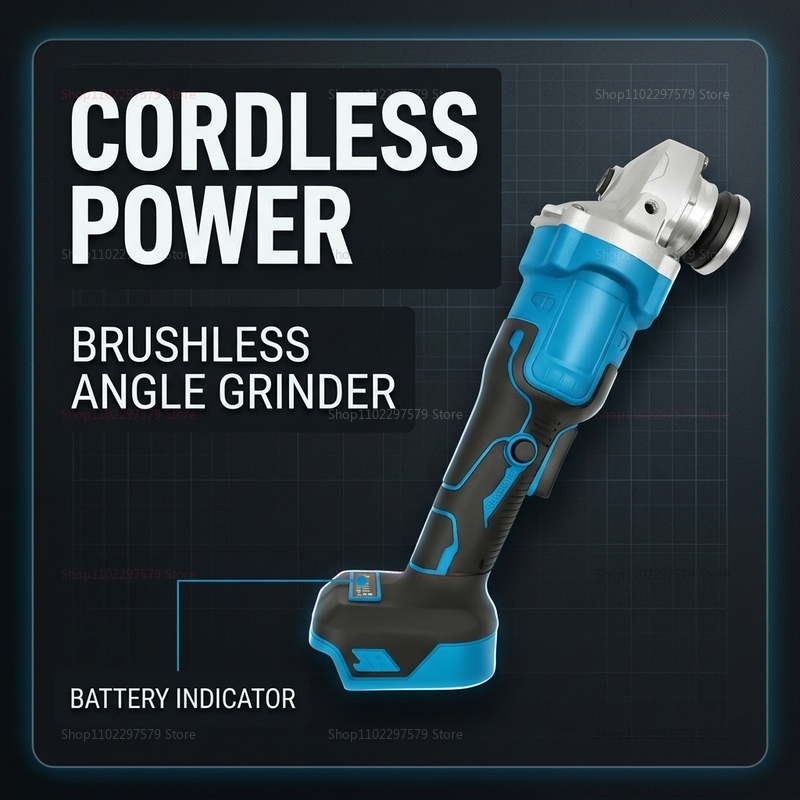 Cordless Brushless Angle Grind - Brushless Angle Grinder Battery Powered recension och pris