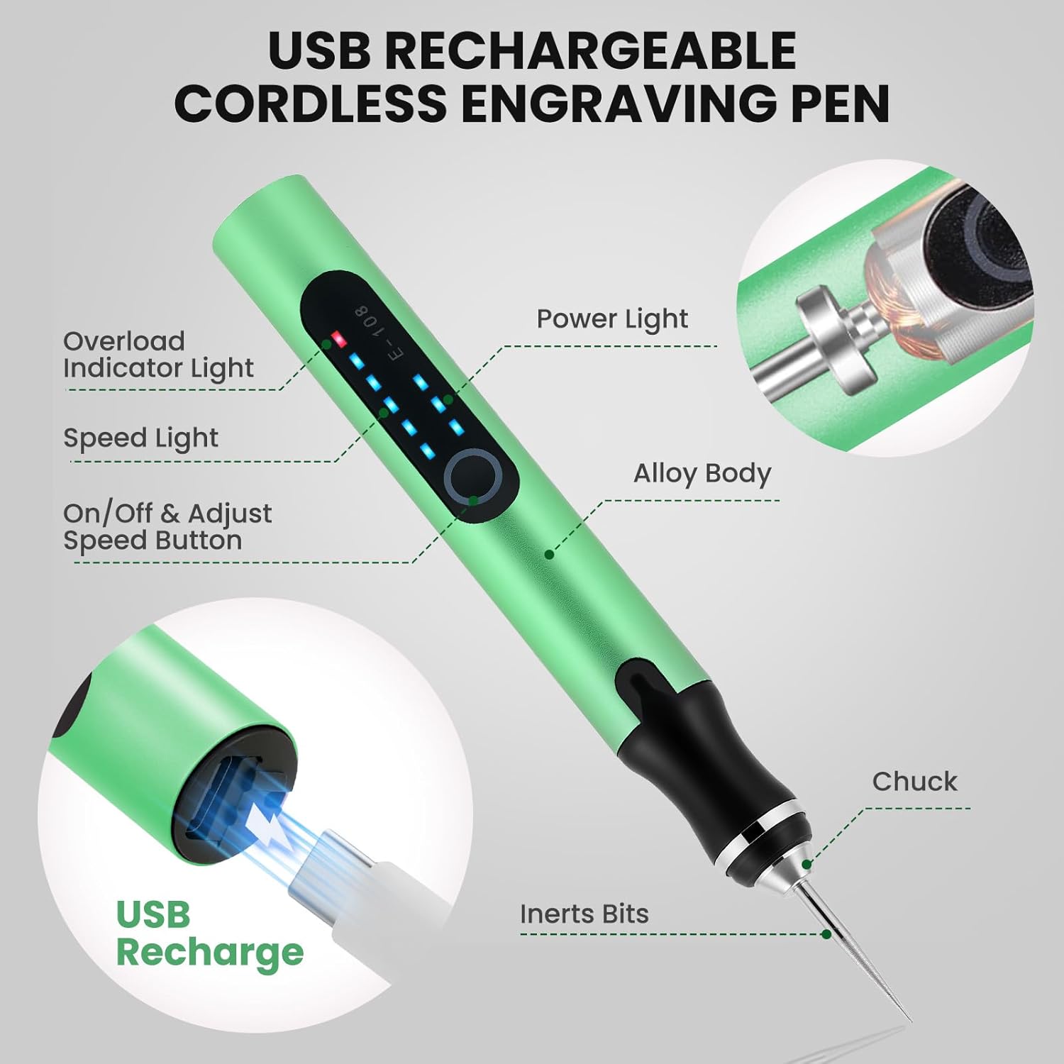Electric Engraving Pen Cordles - Electric Screwdriver Rechargeable Usb recension och pris