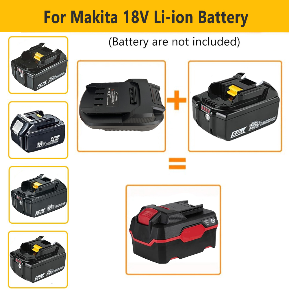 Converter Battery Adapter For  - Brushless Cordless Electric Drill 18V recension och pris