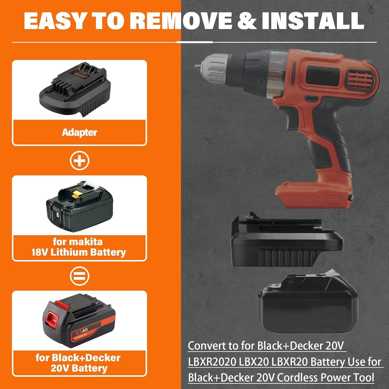 Converter for Makita to for Bl - Brushless Cordless Electric Drill 18V recension och pris