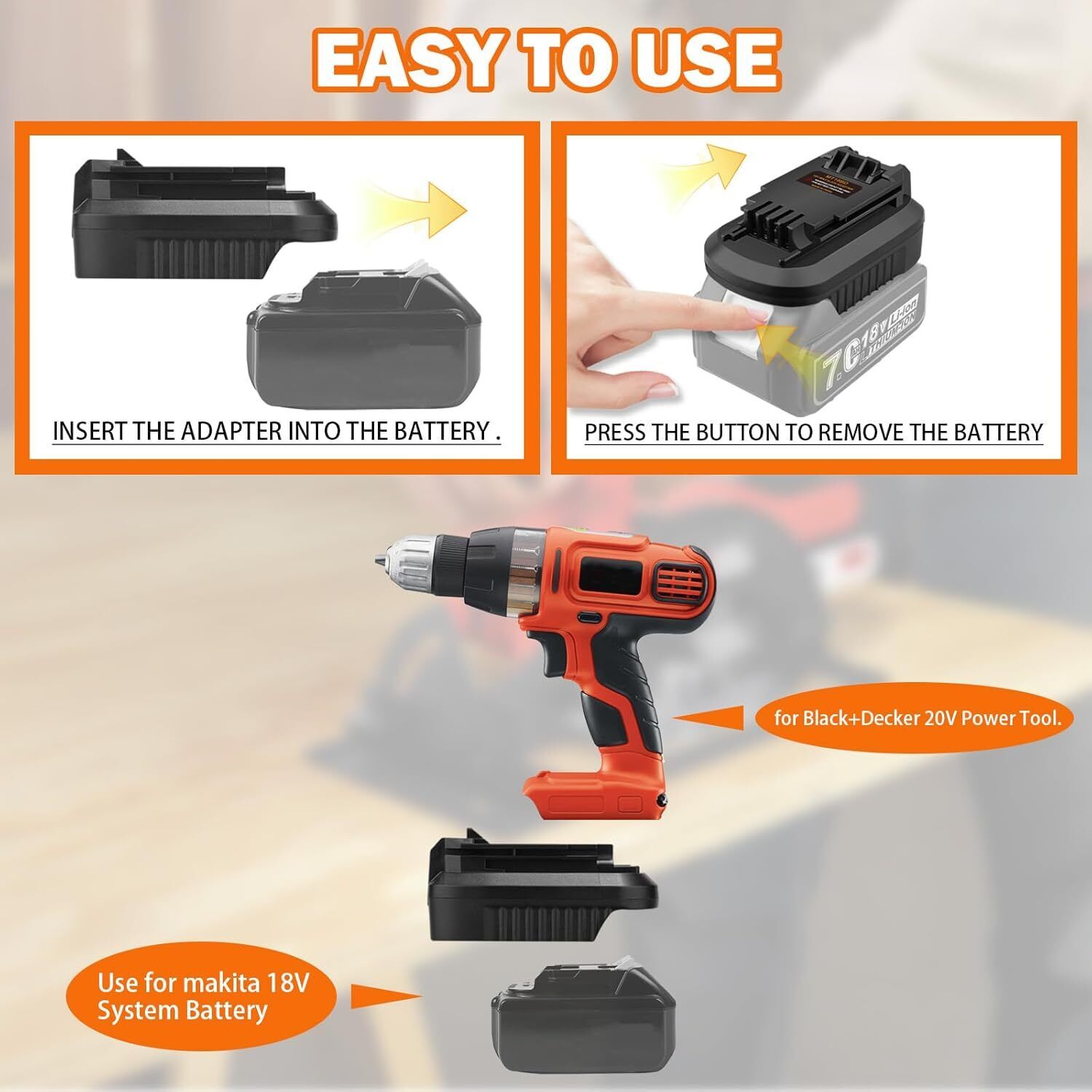 Converter for Makita to for Bl - Brushless Cordless Electric Drill 18V recension och pris